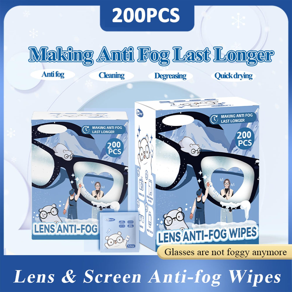 Wipes cleaning glasses, sunglasses and camera lenses