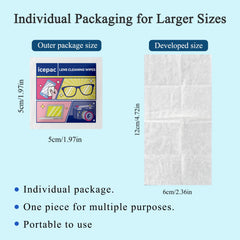 Portable dispenser for glasses cleaning wipes