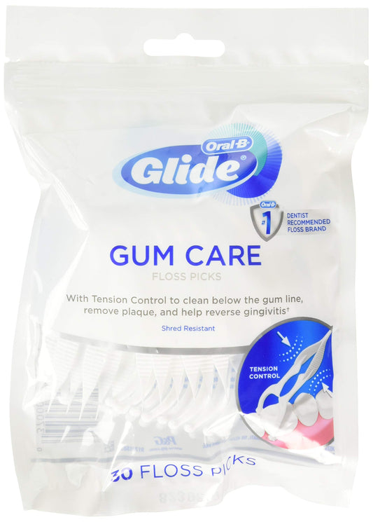 Glide Pro-Health Advanced Floss Picks Pack of 2 - 60 total picks (front packaging)