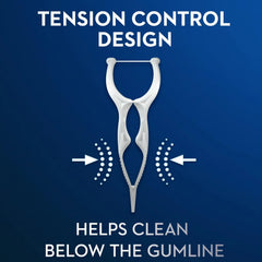 Patented Tension Control Design on Glide Pro-Health Floss Pick