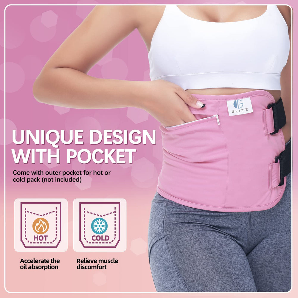 Front zip pocket for adding an extra heating pad