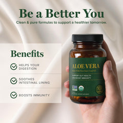 Global Healing Center Aloe Vera capsules enable convenient daily use.