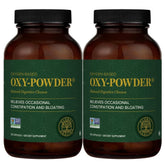 Global Healing Center Oxy-Powder bottles front view for convenient detox support.
