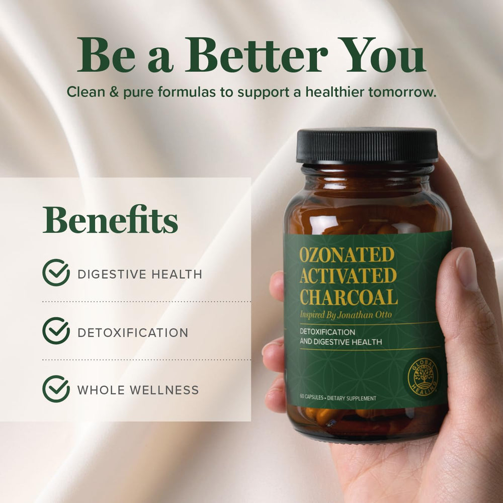 Product packaging display for Global Healing Center activated charcoal - product image 4
