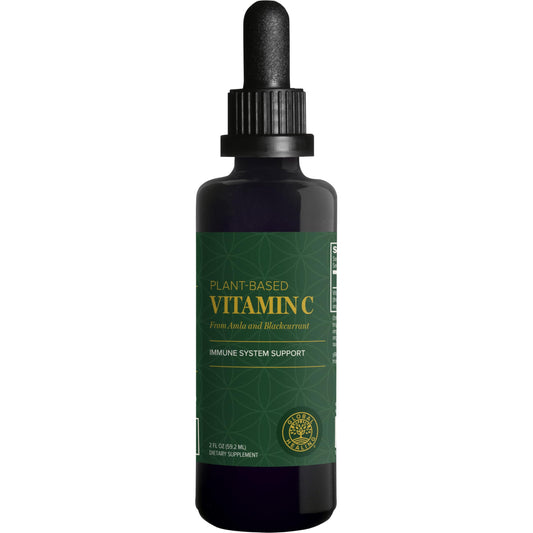 Global Healing Center Vitamin C Drops 180mg - bottle and dropper