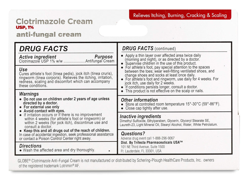 Globe clotrimazole cream travel pack adds convenience on the go
