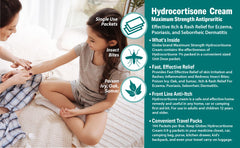 Globe Hydrocortisone cream pharmacist note suggests trusted anti-itch relief.