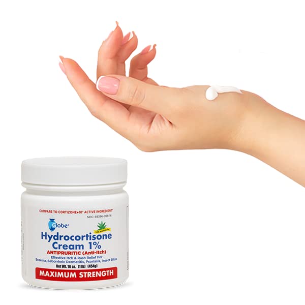 Globe hydrocortisone cream manufacturing facility badge indicating US FDA audit.