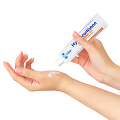 Globe Hydrocortisone Ointment eczema/dermatitis support closeup.