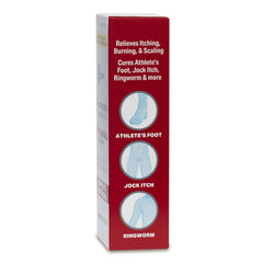 Globe Clotrimazole cream being applied to skin for relief.