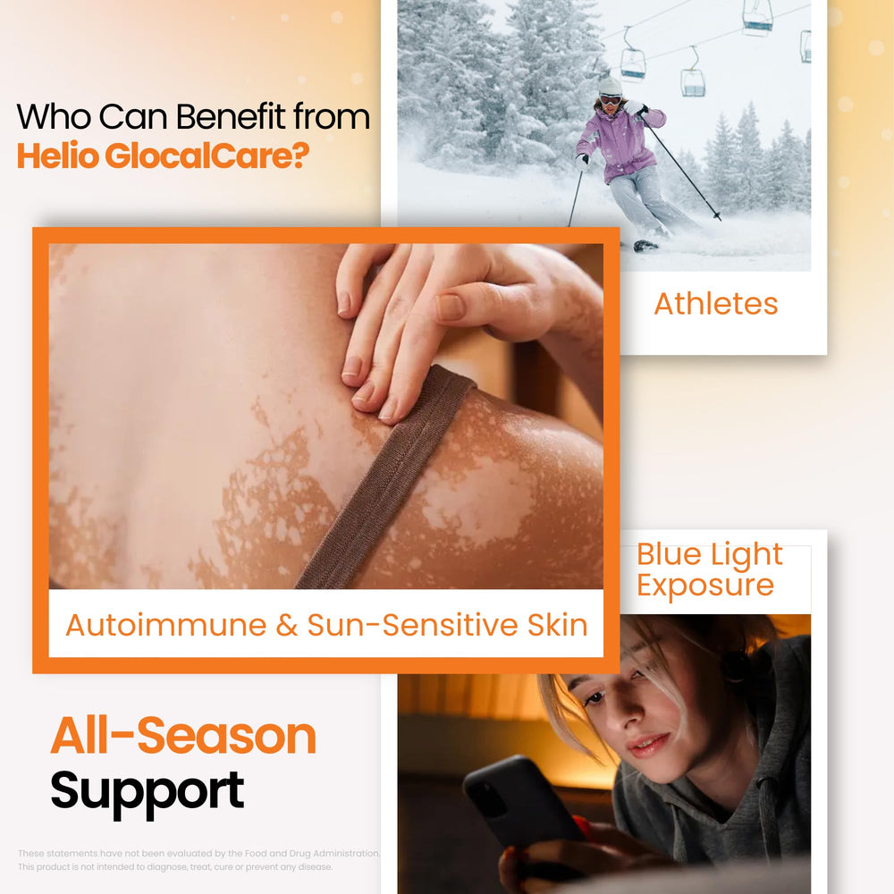 Concept image showing sunscreen and Helio as sun protection