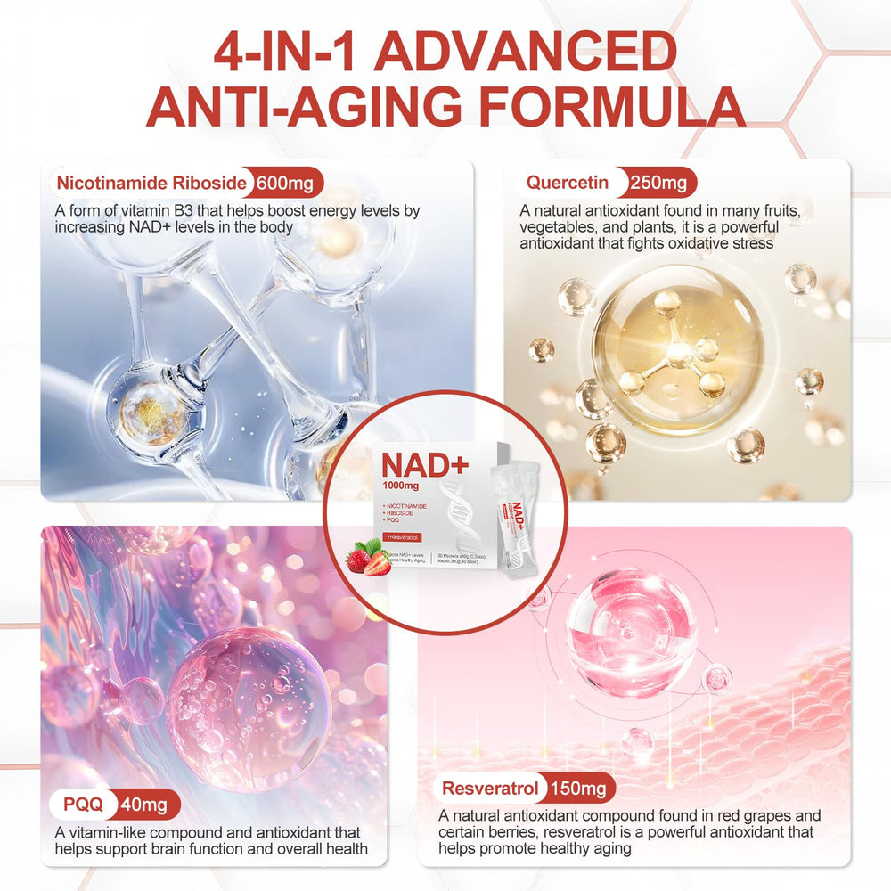 NAD+ per serving highlighted on bottle label