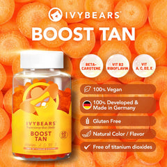 QR code for AI tanning coach ADA on Glow Tanning Gummies packaging