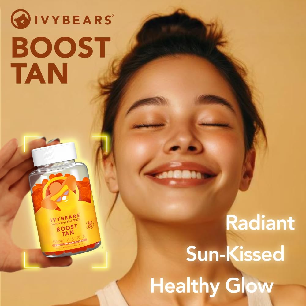 Beta-carotene ingredient and label for Glow Tanning Gummies