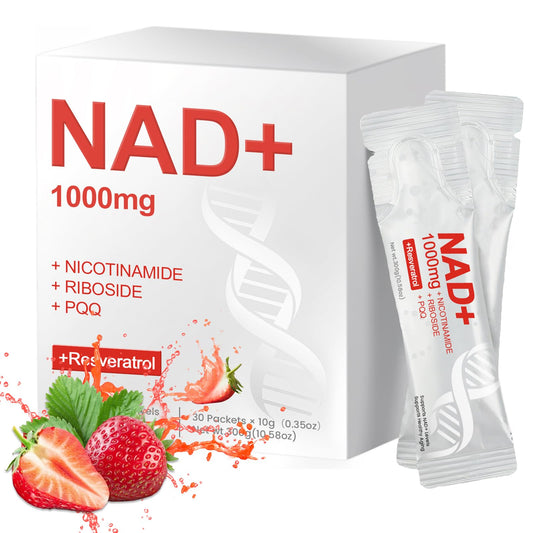 Glowshave NAD1000mg Liquid Packets product label