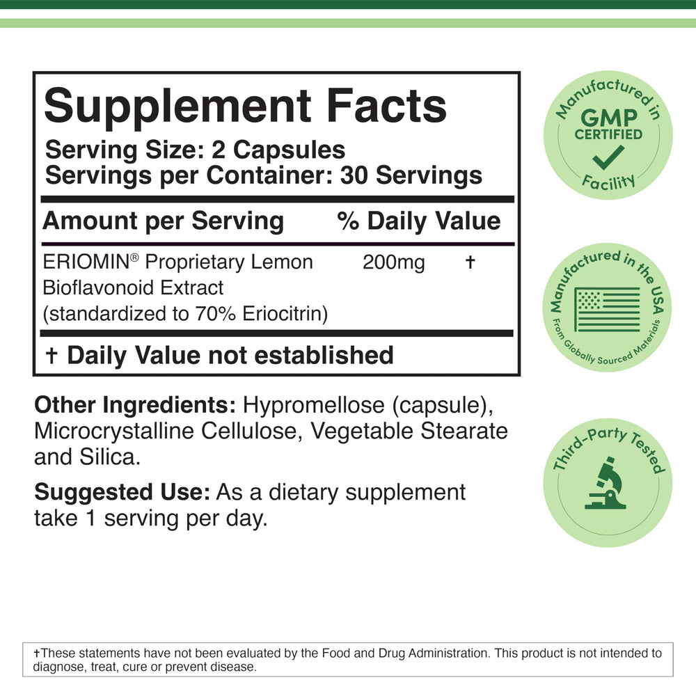 GLP-1 Supplement Eriomin bottle