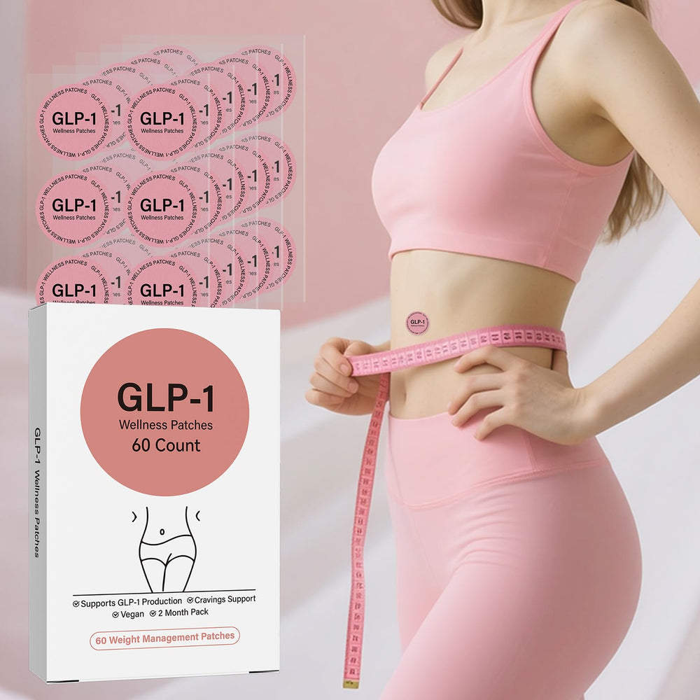 Ultra-thin GLP-1 wellness patch applied to skin