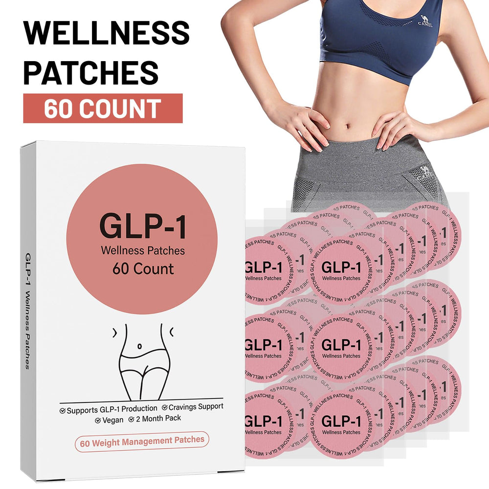 Breathable adhesive GLP-1 patch on skin