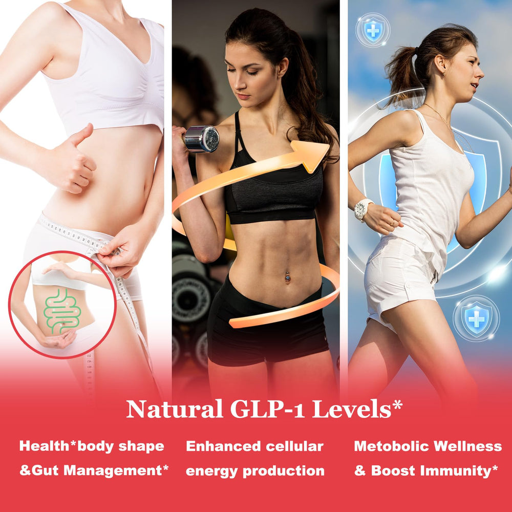 Ingredients label and supplement facts for GLP-1 Probiotic Gummies