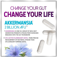 Graphic illustrating GLP-1 support from Akkermansia and inulin