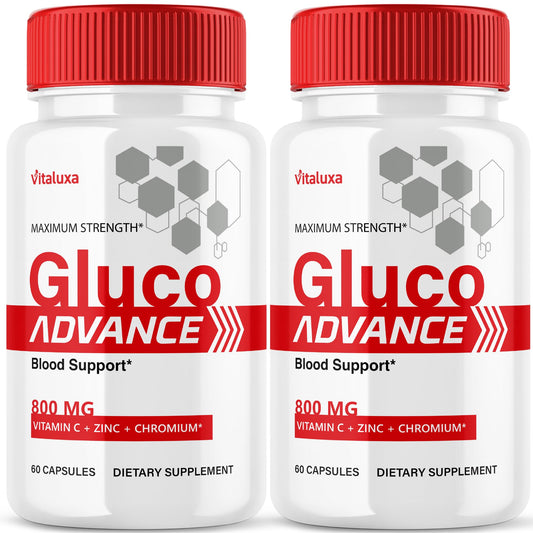 Gluco Advance Capsules bottle – front view