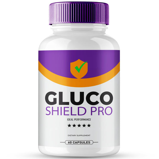 Gluco Shield Pro bottle label with 60 capsules
