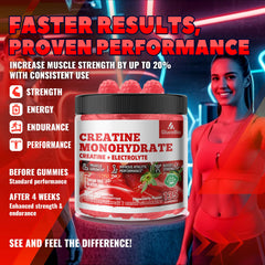 Non-GMO and gluten-free creatine gummies