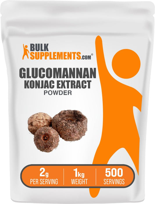 Glucomannan powder Konjac root in 1kg packaging