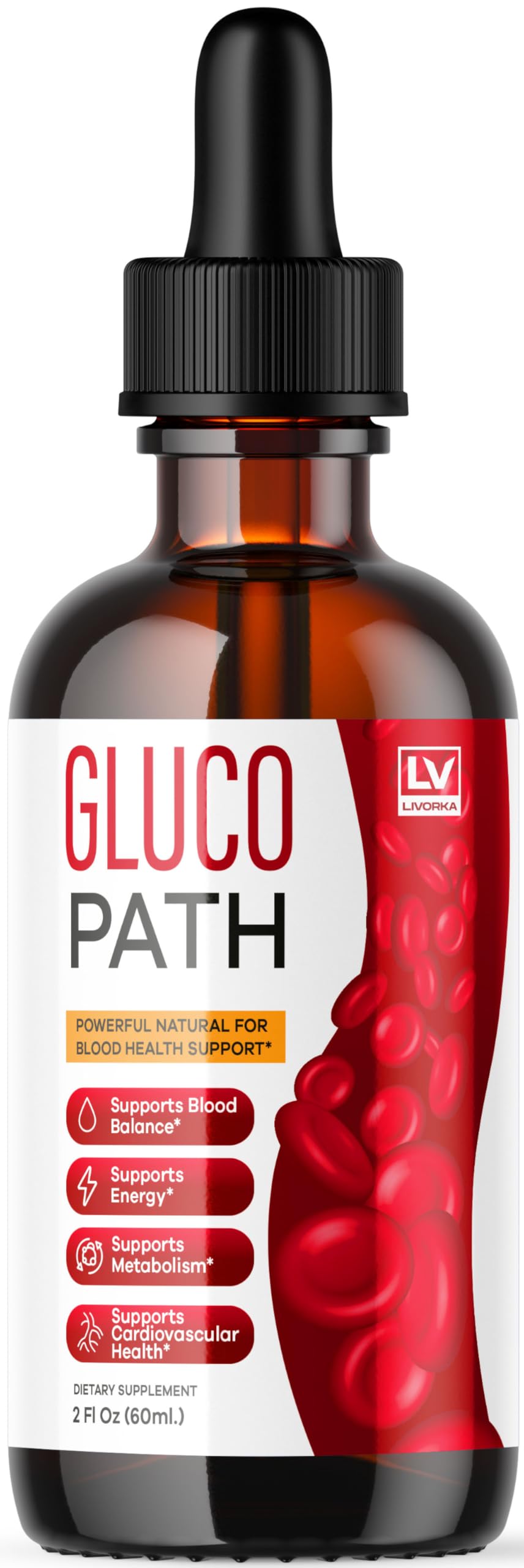 Glucopath Drops bottle with original formula branding