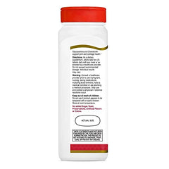 Close-up of triple-strength glucosamine chondroitin tablets