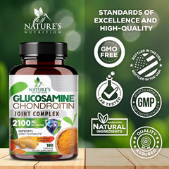 Close-up of glucosamine chondroitin MSM capsules