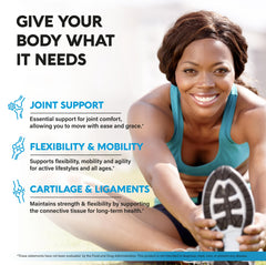 USA-made label on the joint health supplement bottle