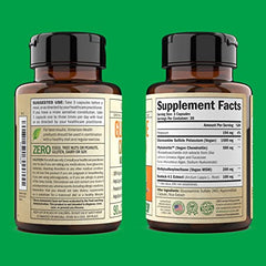 Product packaging with branding and nutrition facts