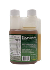 Close-up of the bottle label highlighting per serving amounts