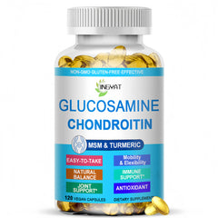 Hero image of Glucosamine Chondroitin Softgels bottle with label