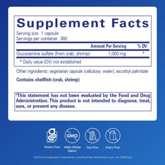 Glucosamine Sulfate 1000 mg joint support 360 capsules