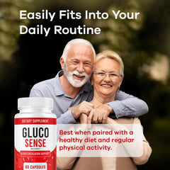 Wellness lifestyle scene featuring GlucoSense