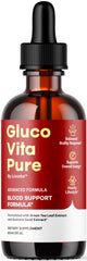 Bottle of Glucovita Pure Drops Gluco Vita with Apple Cider flavor