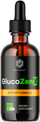 Front view of GlucoZenX Drops bottle