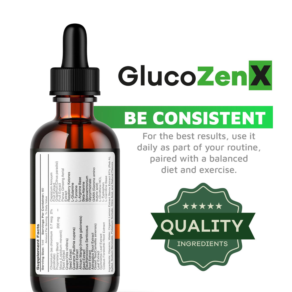 GlucoZenX Drops benefits visualization