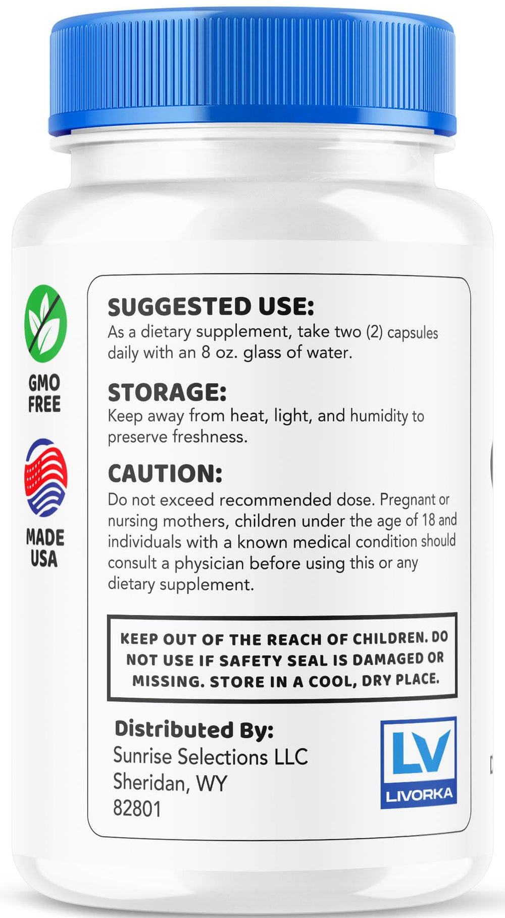GlucoPeace bottle with measuring spoon