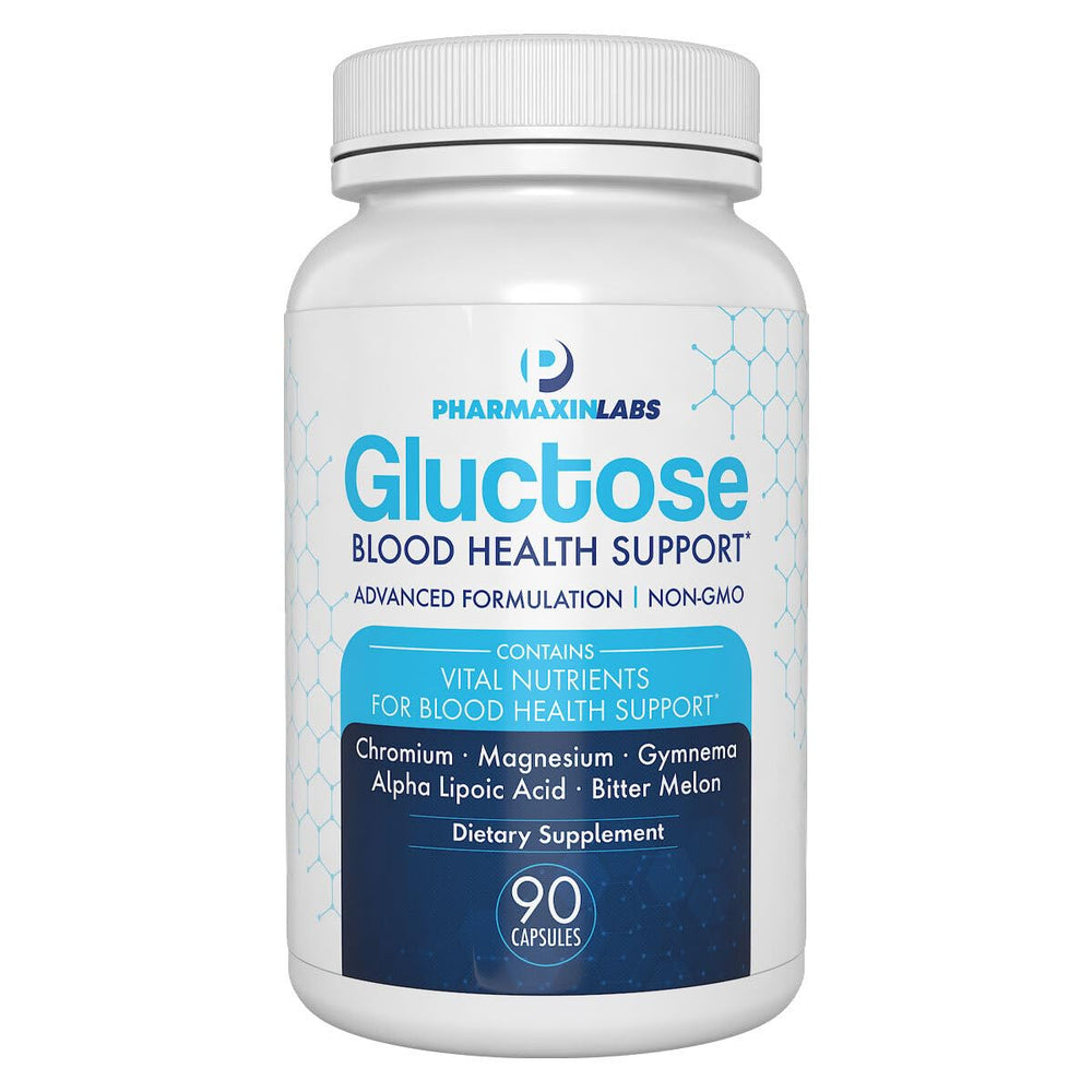 Gluctose bottle displaying 90-day supply
