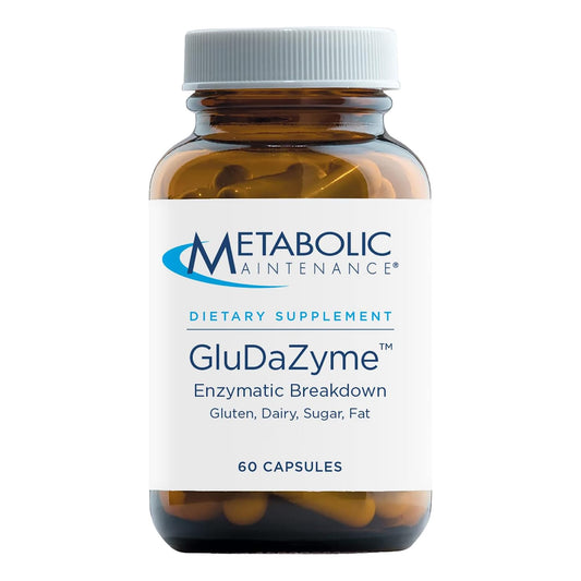 GluDaZyme 60 capsules front label