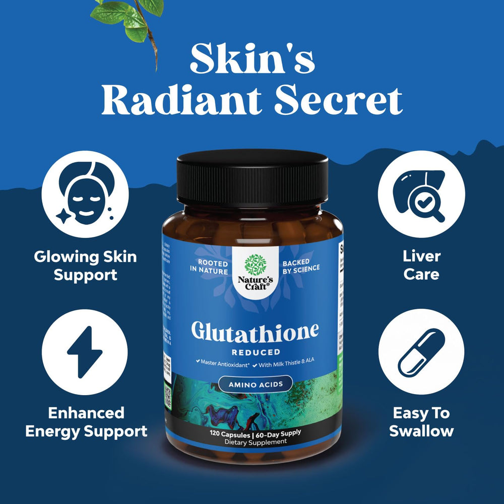 Glutathione Milk Thistle capsules in a bottle