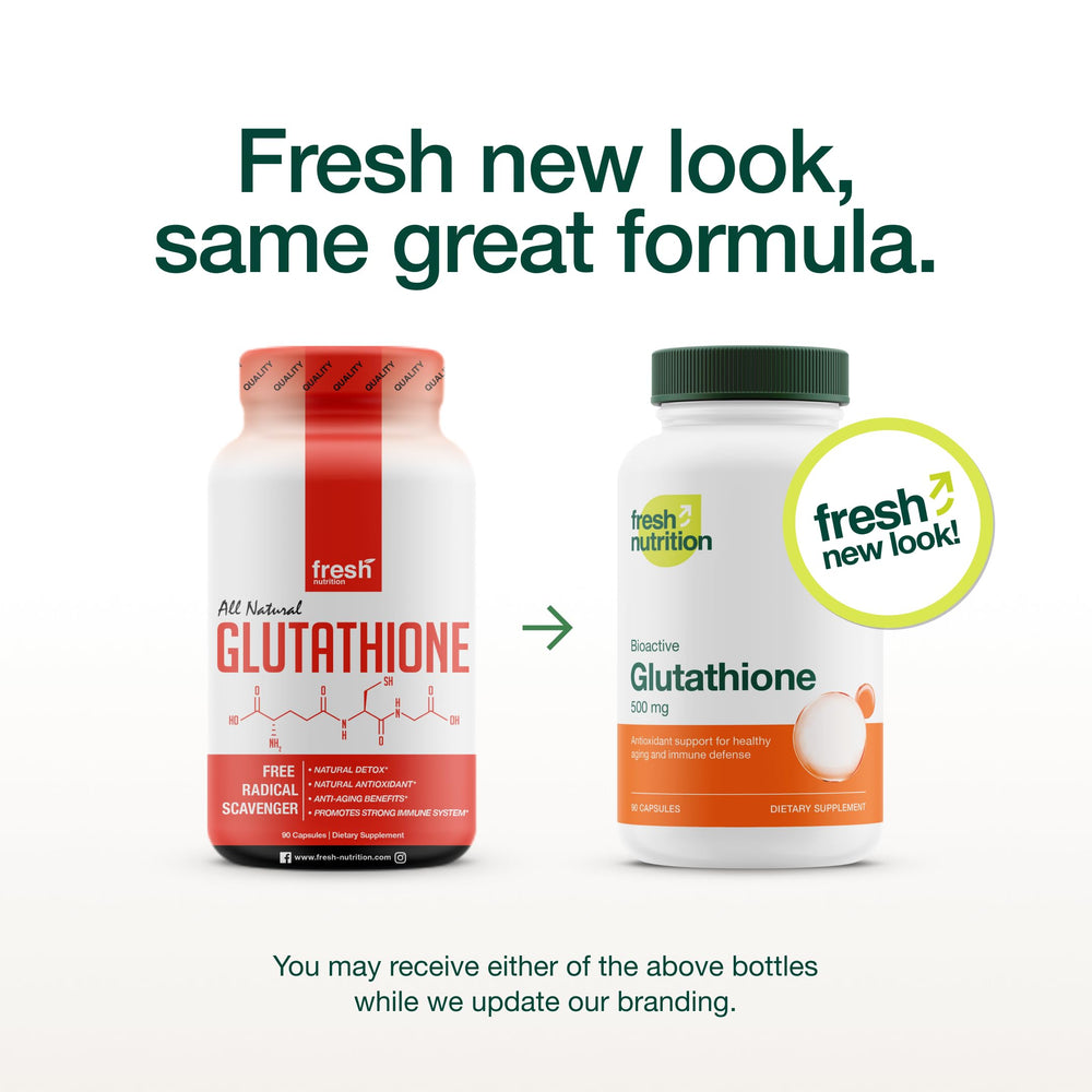 Close-up of glutathione capsules showing texture