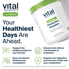 Gluten-free, dairy-free, nut-free prebiotic powder formula