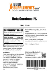 Gluten-free Beta Carotene powder packaging