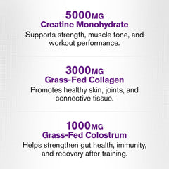 Gluten-free and hormone-free formula label