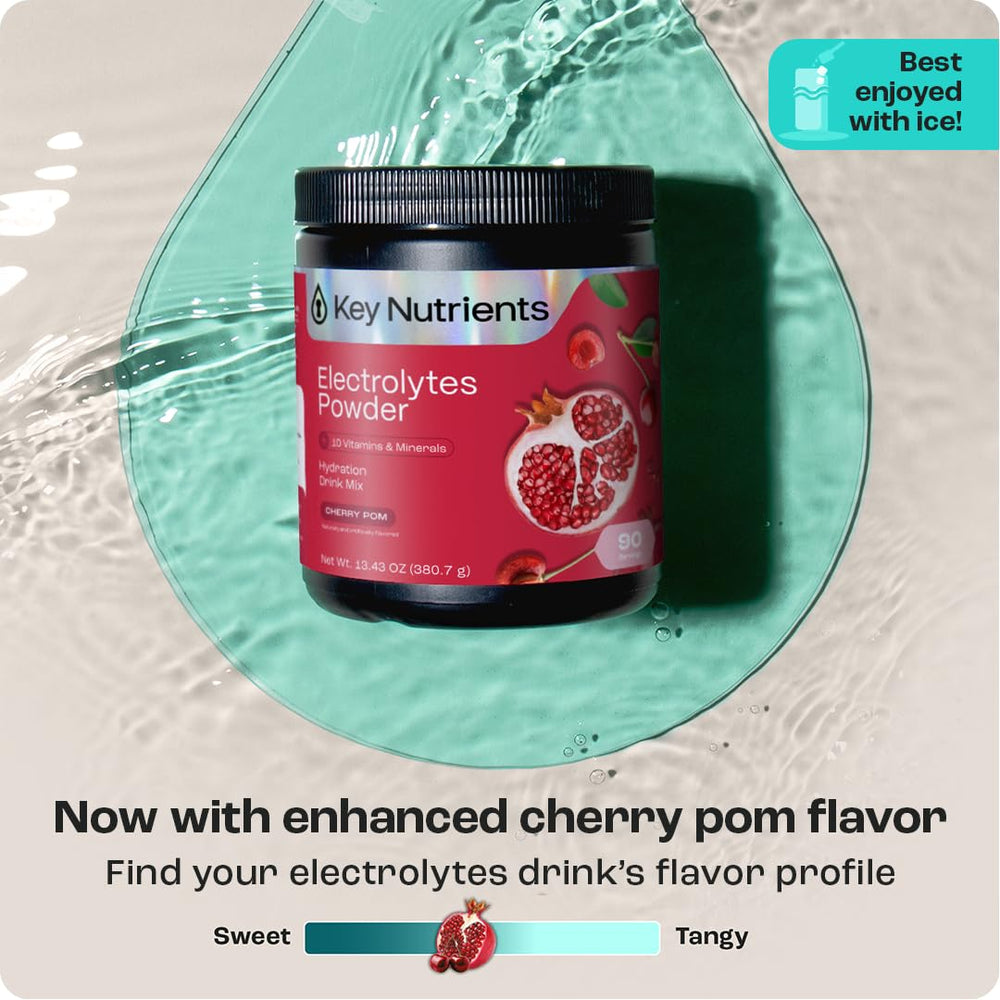 Gluten-free hydration powder ingredient information.