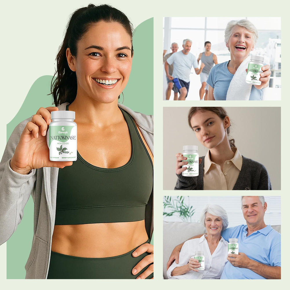 Gluten-free nattokinase supplement bottle